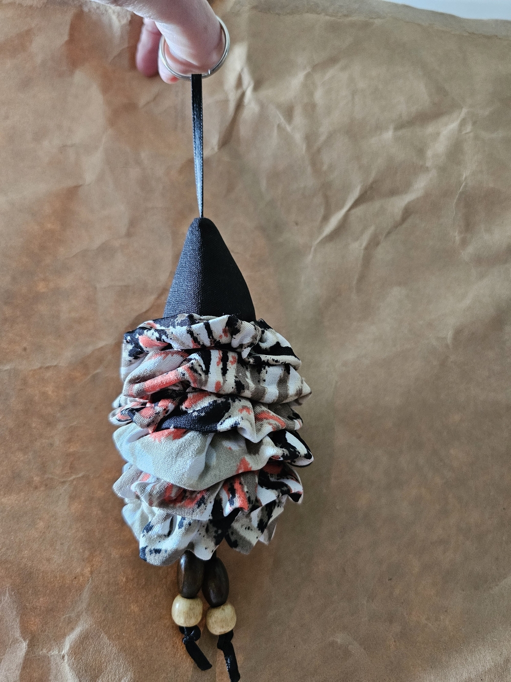 coriander & Cumin Handmade Fabric Tassel Keychain OS